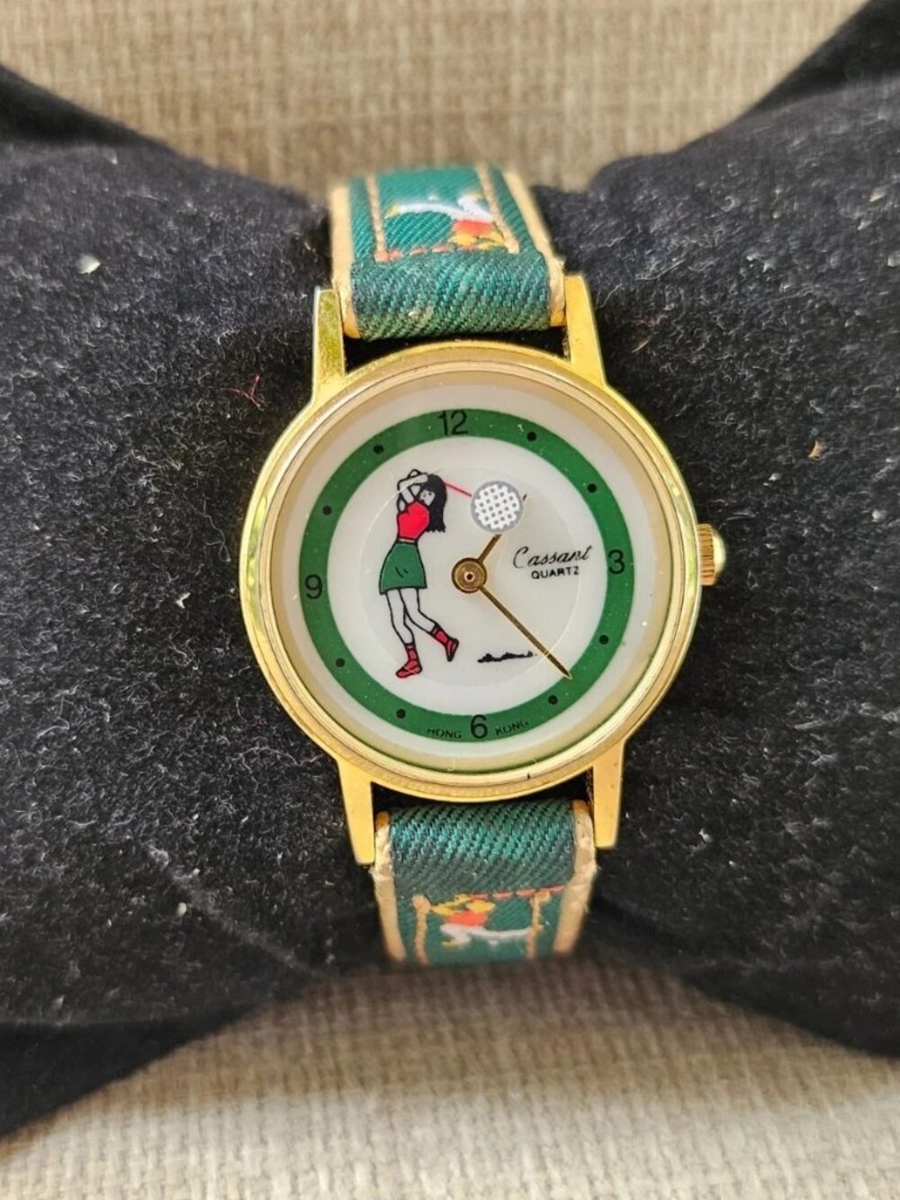 Vintage Cassant Quartz Wristwatch Ladies Golf Face Orbit Second Hand Watch - Picture 2 of 10